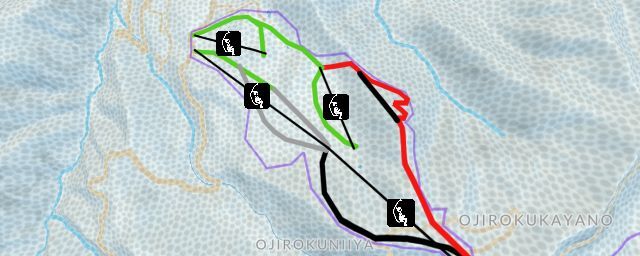Piste map of the resort Mikata Snow Park