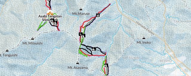 Piste map of the resort Mizuho Highland