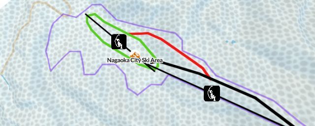 Piste map of the resort Nagaoka City Ski Area
