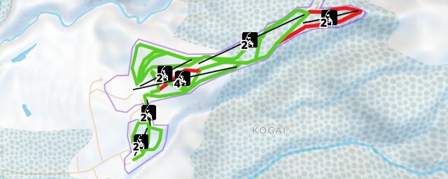 Piste map of the resort Numajiri Ski