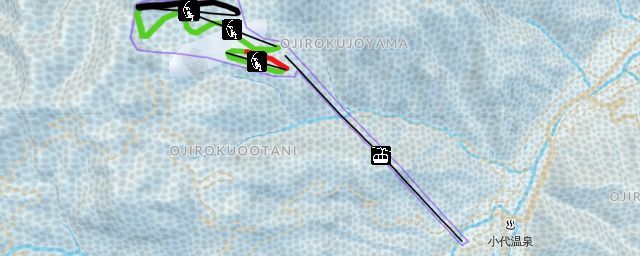 Piste map of the resort Ojiro Ski Resort