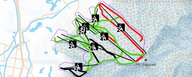 Piste map of the resort Prince Hotels and Resorts Karuizawa