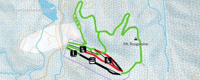 Piste map of the resort Shirakaba Kogen Kokusai Ski