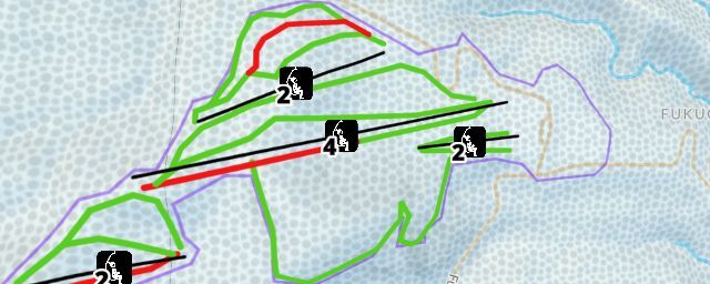 Piste map of the resort Spring Valley Izumi Kogen