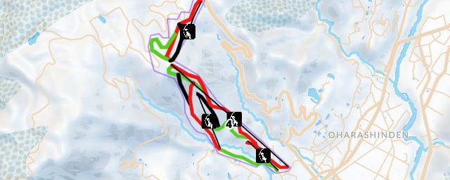 Piste map of the resort Suhara Ski Area