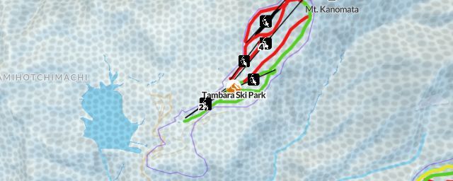 Piste map of the resort Tambara Ski Park