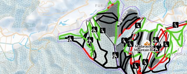 Piste map of the resort Tangram Madarao Ski Circus