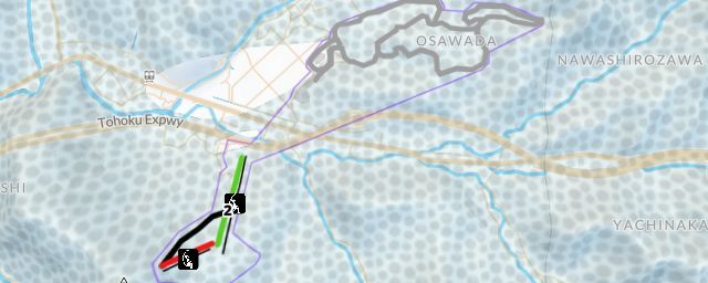 Piste map of the resort Tayama Ski Area (Hachimantai City)