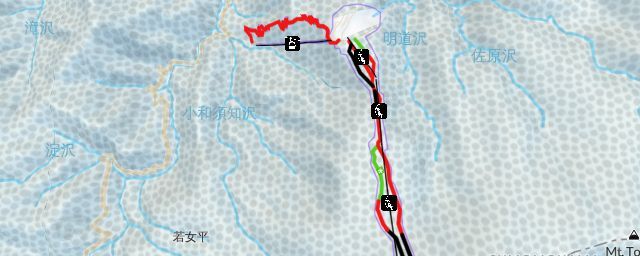 Piste map of the resort Tengendai Kogen
