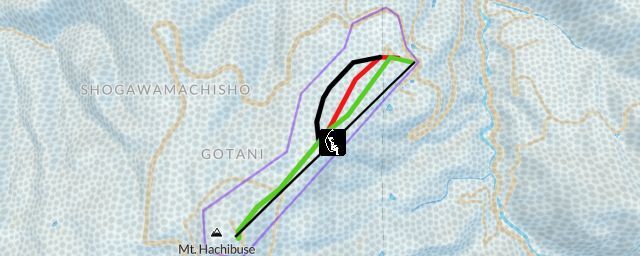 Piste map of the resort Tonami Yumenotaira Ski Ground