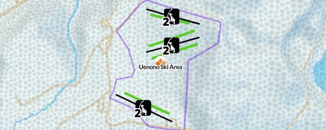 Piste map of the resort Uenono Ski Area
