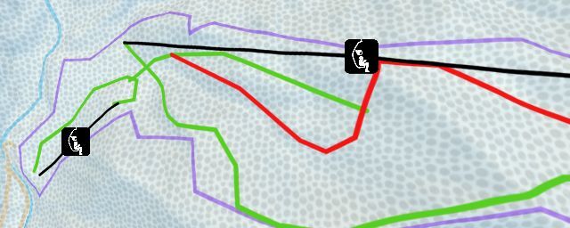 Piste map of the resort White Valley Ski Area