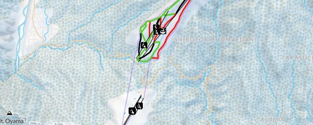 Piste map of the resort WINGHILLS Shiratori Resort