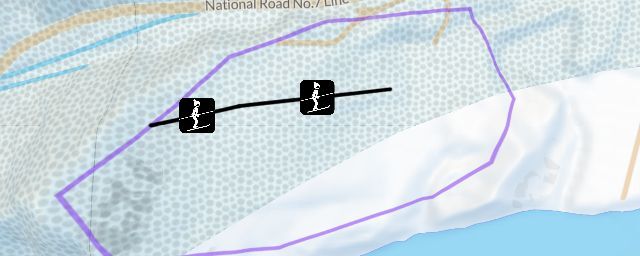 Piste map of the resort Yakushiyama Ski Area
