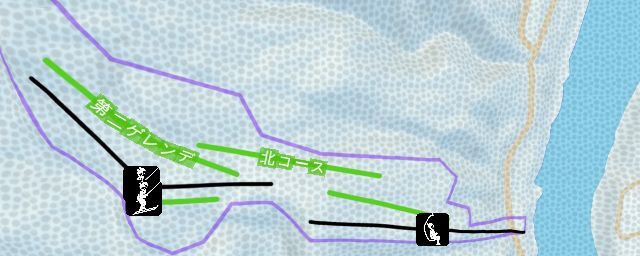 Piste map of the resort yanaizu onsen ski area