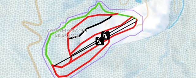 Piste map of the resort Yashima Ski Area