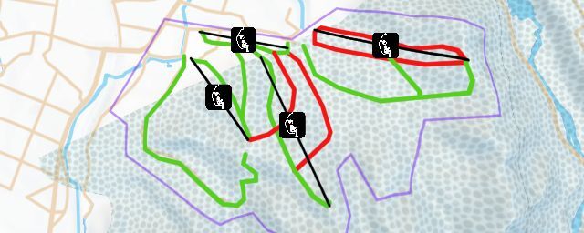 Piste map of the resort Yuzawa Park Ski Resort