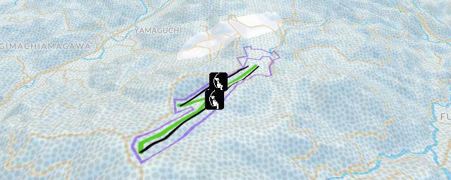Piste map of the resort 天山リゾート