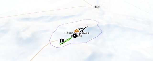 Piste map of the resort Елікті тау шаңғысы курорты