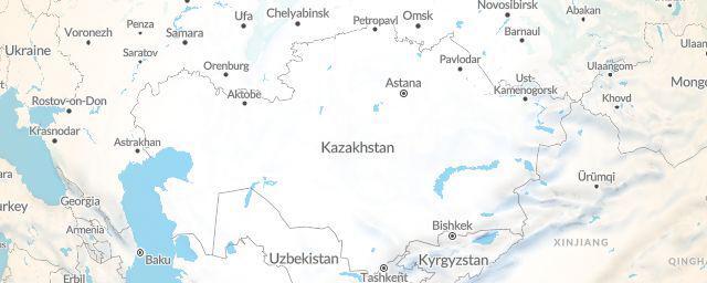 Piste map of the region Kazakhstan