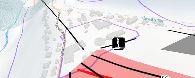 Piste map of the resort Shymbulak