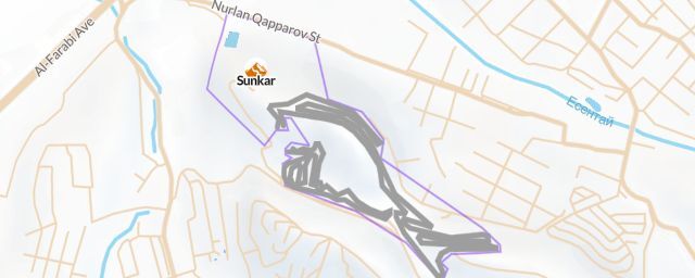 Piste map of the resort Sunkar