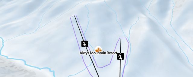 Piste map of the resort Aktyz Mountain Resort