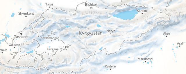 Piste map of the region Kyrgyzstan