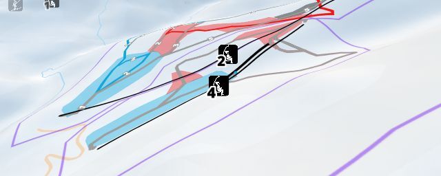 Piste map of the resort Kashkulak ski resort