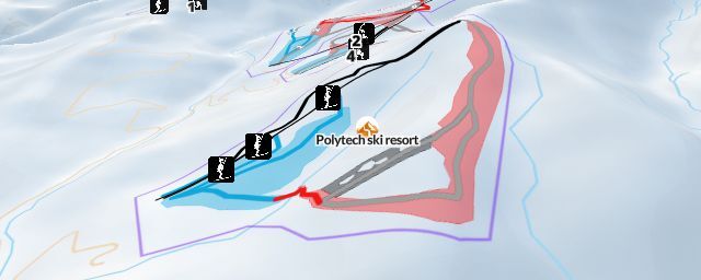 Piste map of the resort Polytech ski resort