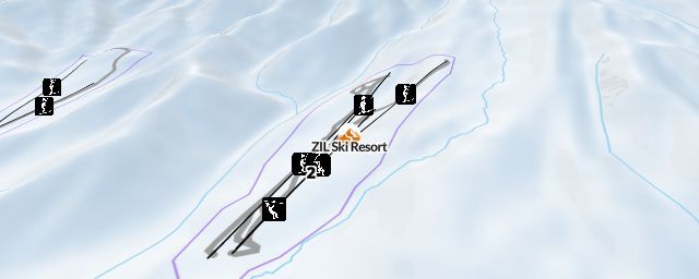 Piste map of the resort ZIL Ski Resort