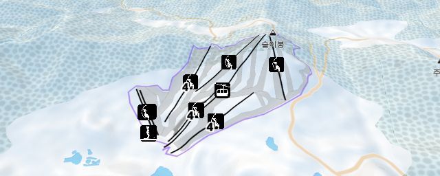 Piste map of the resort Alpensia Resort