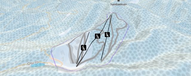 Piste map of the resort O2 Resort