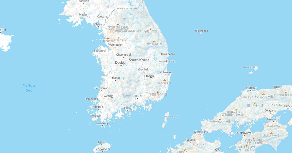 Map of South Korea