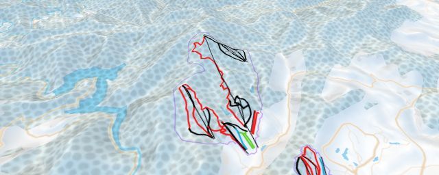 Piste map of the resort Yongpyong Resort
