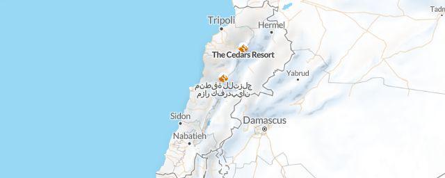 Piste map of the region Lebanon