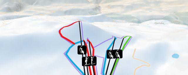 Piste map of the resort Laklouk