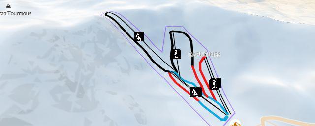 Piste map of the resort The Cedars Resort