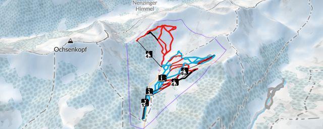 Piste map of the resort Malbun