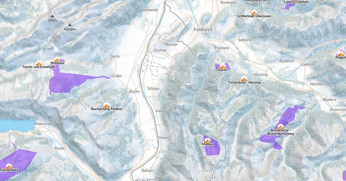 Map of Liechtenstein