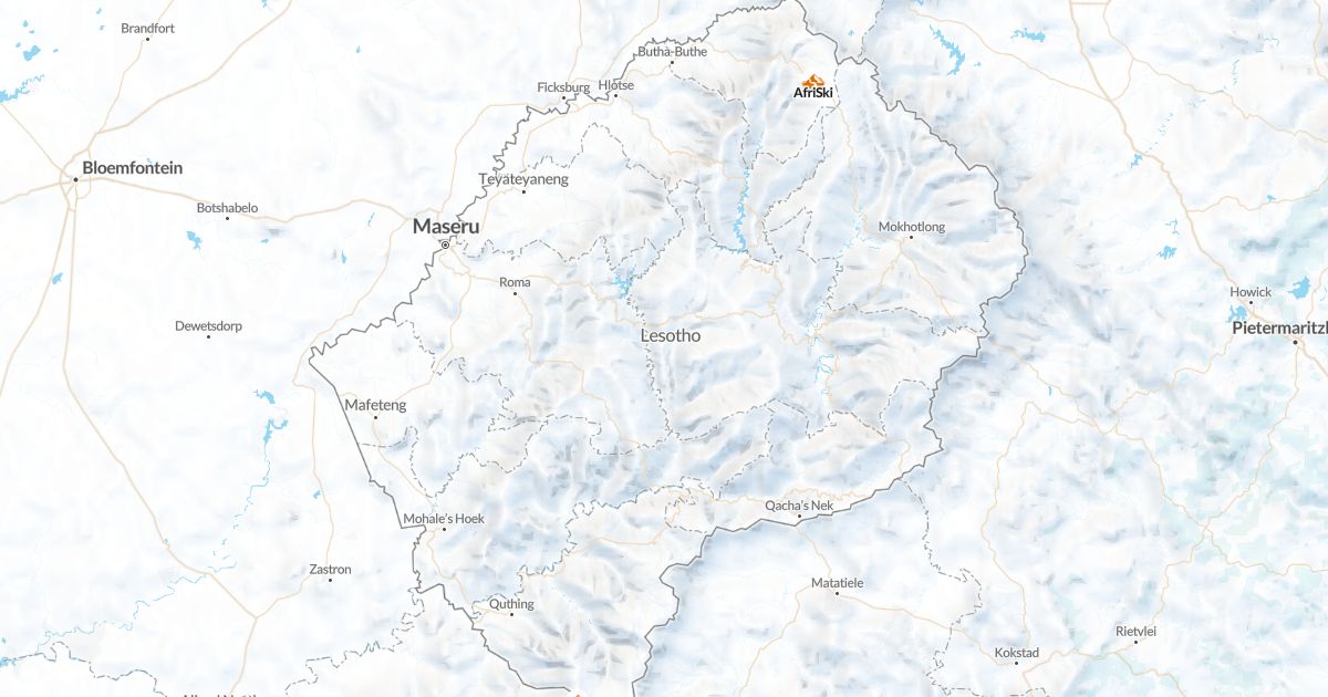 Map of Lesotho