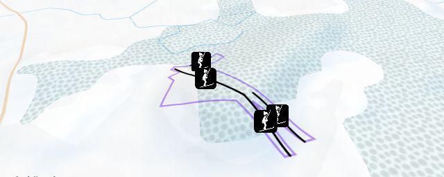 Piste map of the resort Aukštagirės slidinėjimo trasa