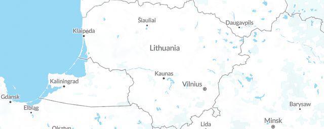Piste map of the region Lithuania