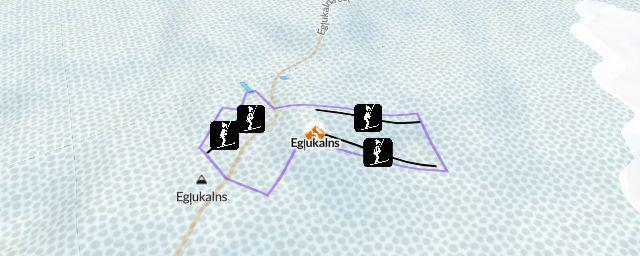 Piste map of the resort Egļukalns