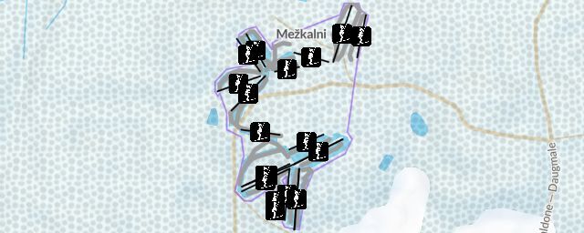 Piste map of the resort Riekstukalns