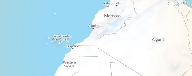 Piste map of the region Morocco