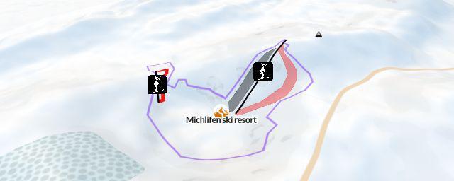 Piste map of the resort Michlifen ski resort