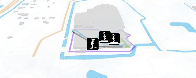 Piste map of the resort De Uithof