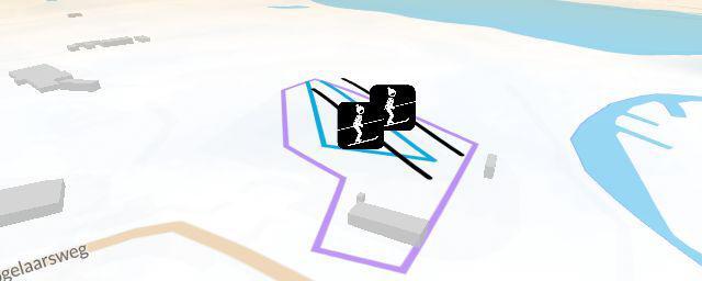 Piste map of the resort Skicentrum Drechtsteden