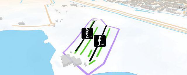 Piste map of the resort Skipiste Nieuwegein